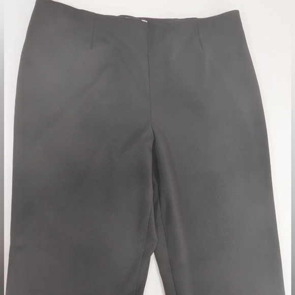 Coldwater Creek Classic Fit Black High Rise Straight Wide Leg Pants Size 16 - Picture 3 of 12